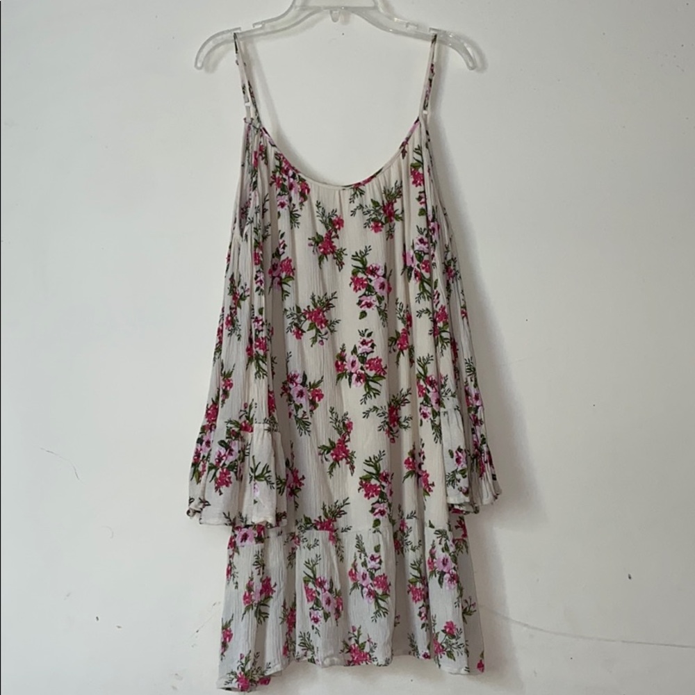 Altar’d State Floral Print Cold Shoulder Dress - Picture 2 of 5